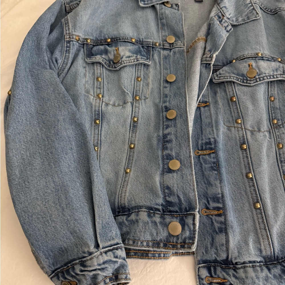 Universal Thread Studded Denim Jacket - image 2
